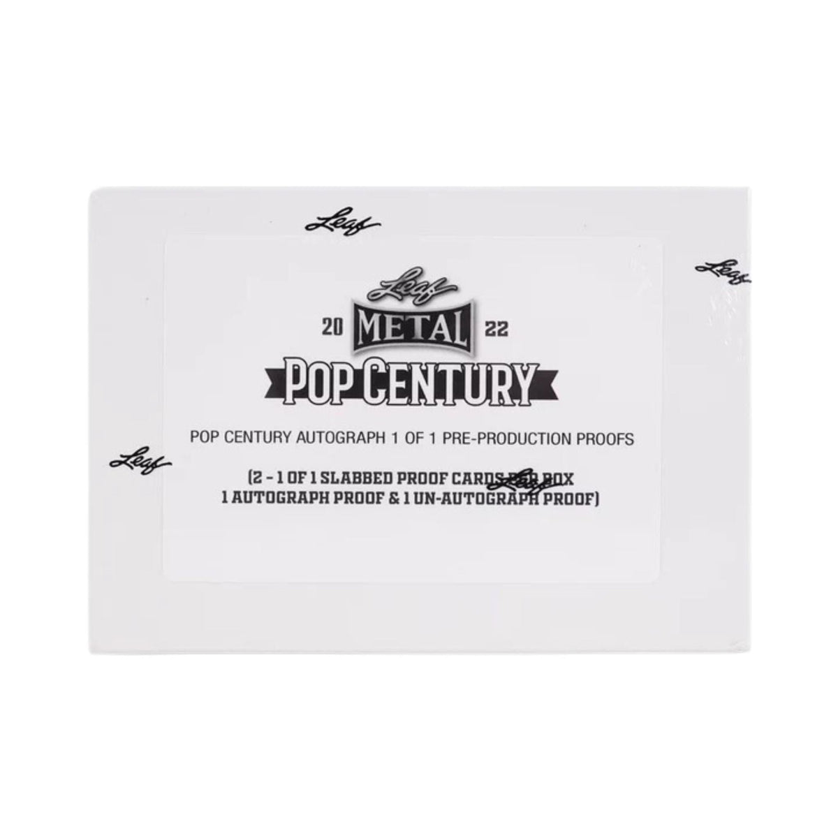 2022 Leaf Metal Pop Century 1/1 Pre-Production Hobby Box