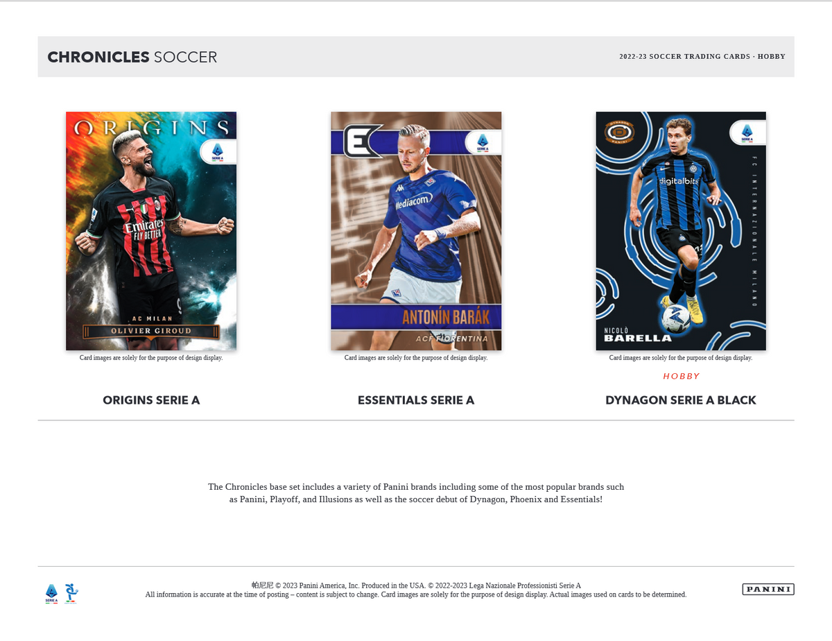 2022-23 Panini Chronicles Soccer Hobby Box