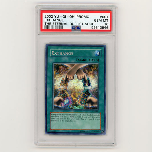 2002 YuGiOh Promo Exchange The Eternal Duelist Soul #001 PSA 10 (#AF13)